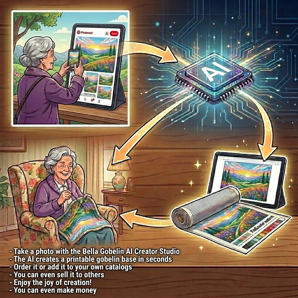 Fényképezd le a monitor képernyőjét – digitális képből gobelin