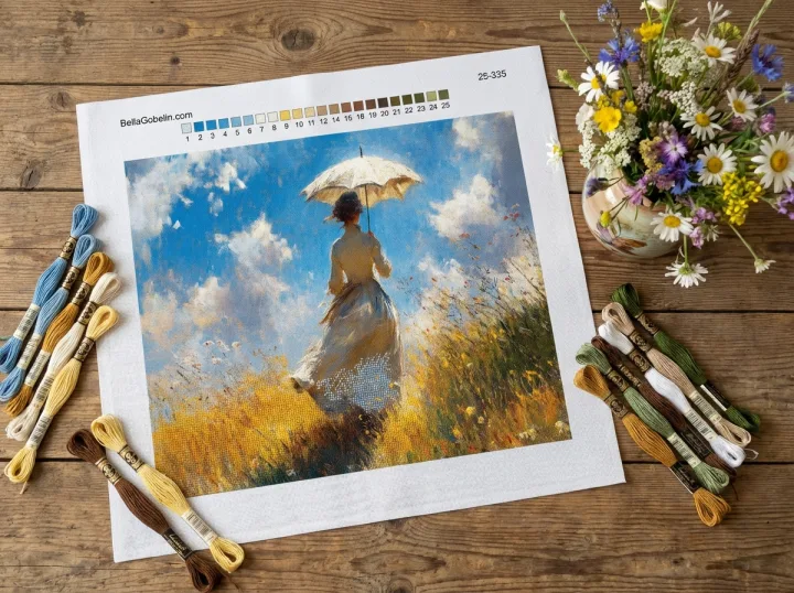 Monet, wariacje z damą z parasolką – 25-335
