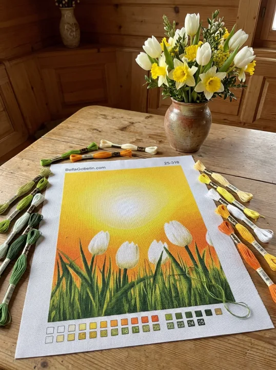 Tulipany w świetle słońca