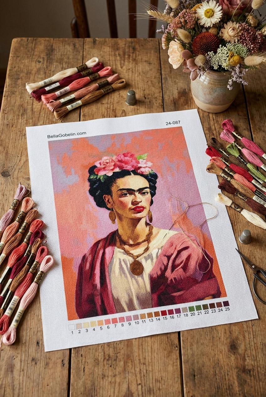 Nowoczesny portret Fridy Kahlo – 24-087