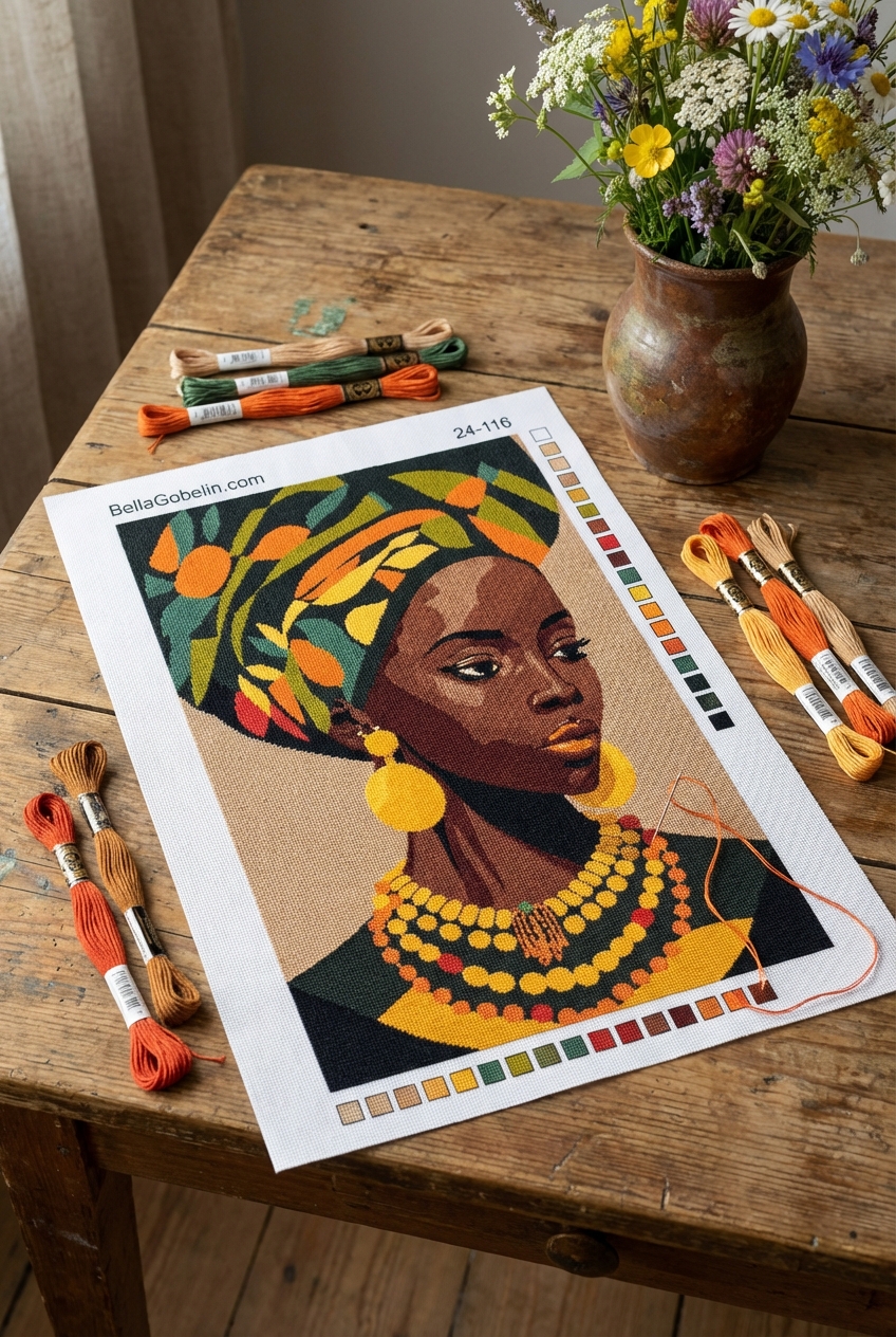 Portret afro kobiety