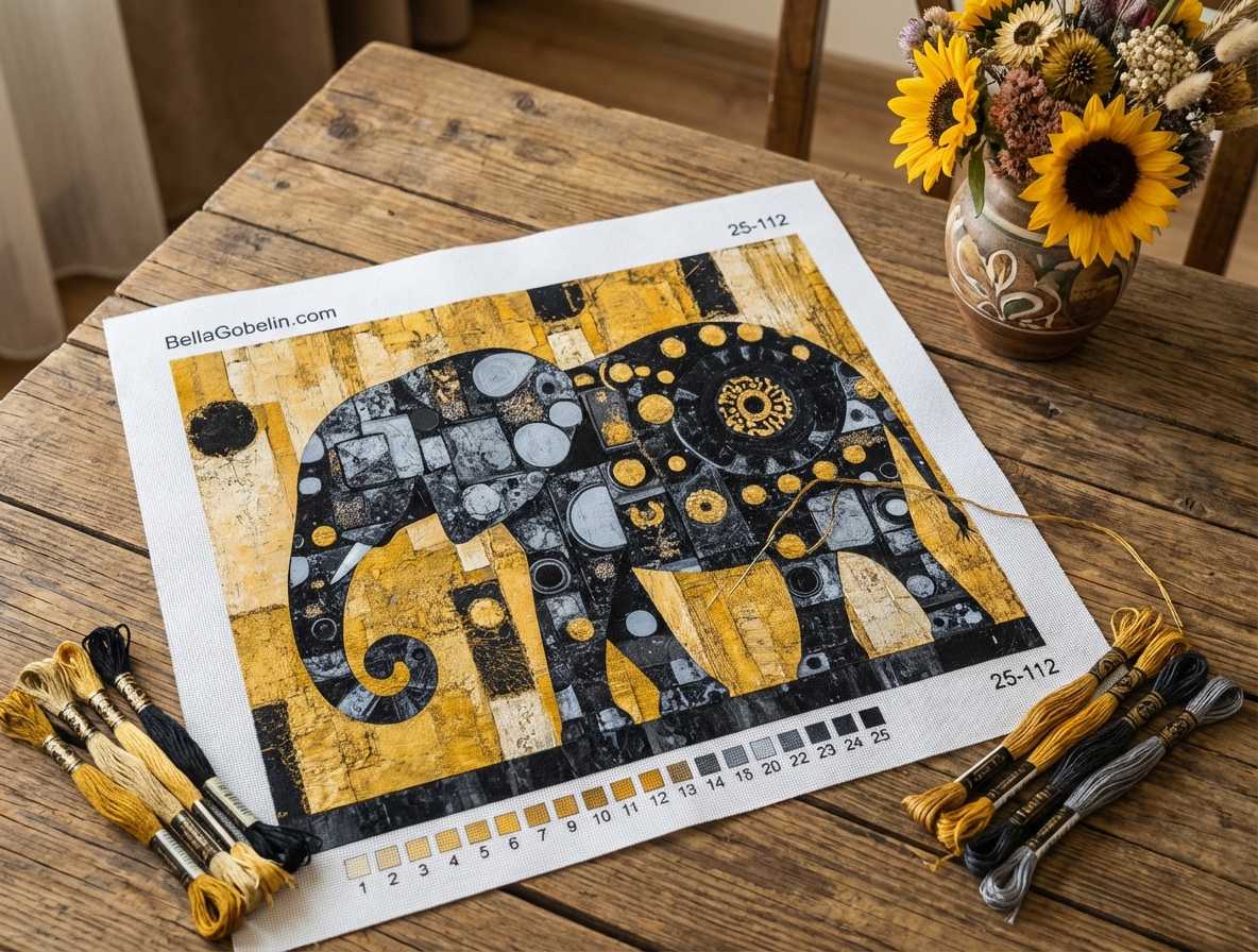 Słoń w stylu Klimta – 25-112