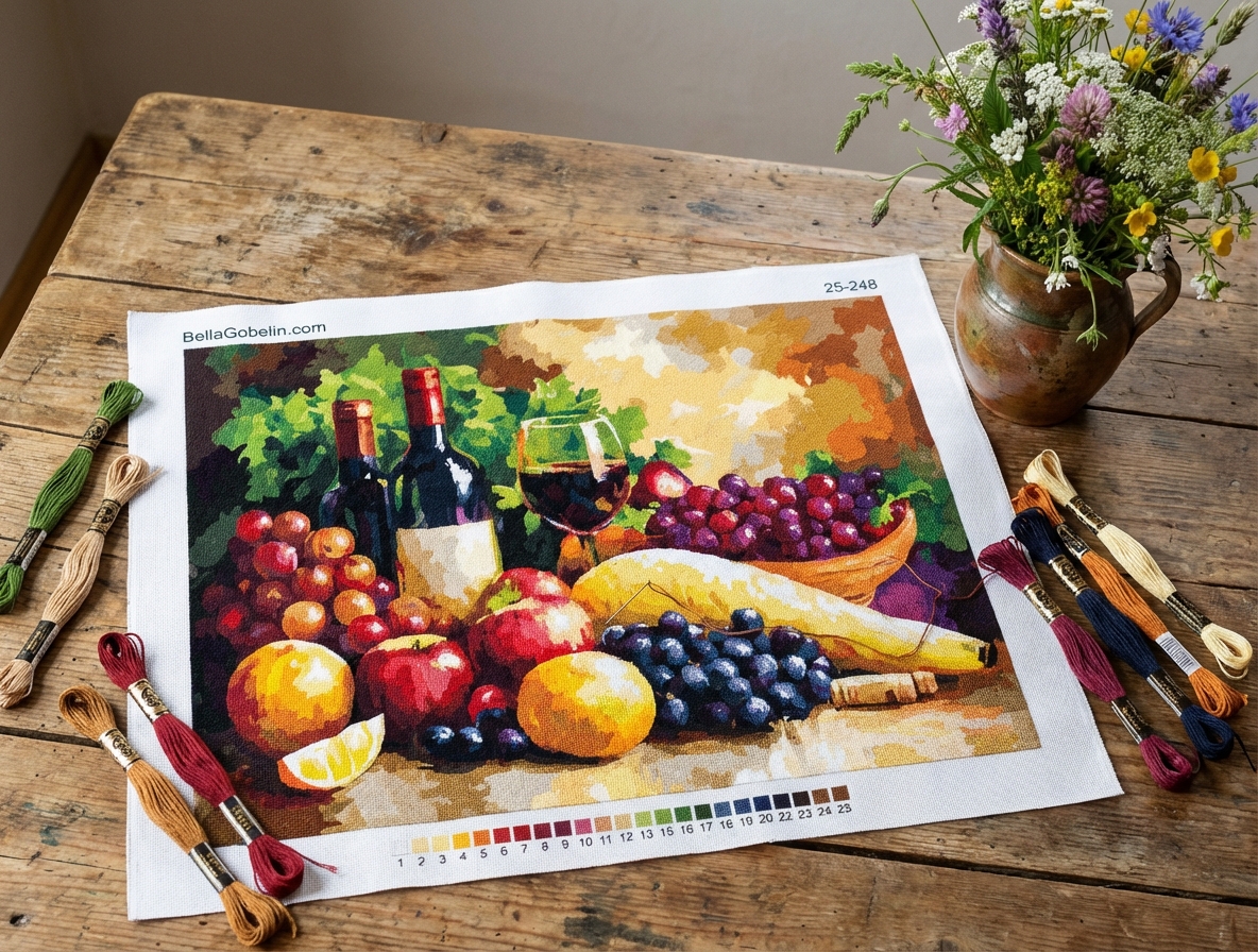 Wino i kosz owocowy – 25-248