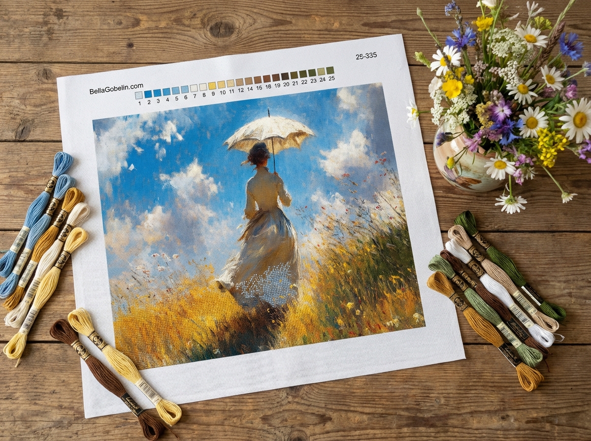 Monet, wariacje z damą z parasolką – 25-335
