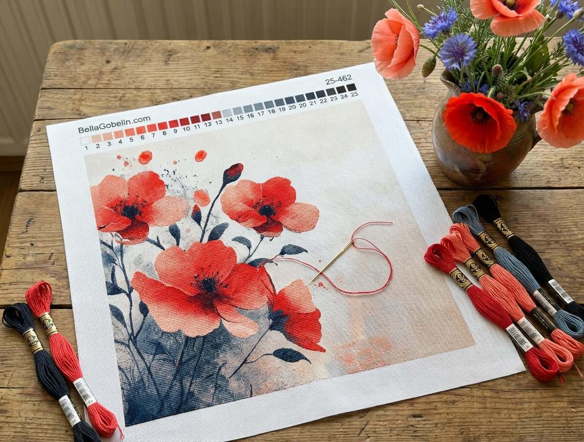 Czerwone kwiaty – 25-462