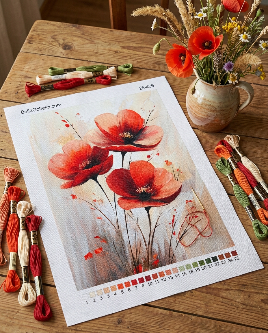 Czerwone kwiaty – 25-466