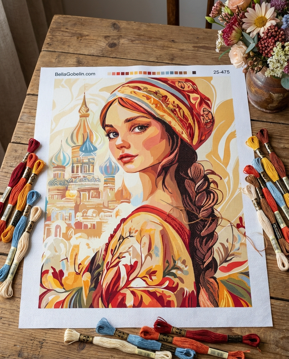 Portret rosyjskiej kobiety