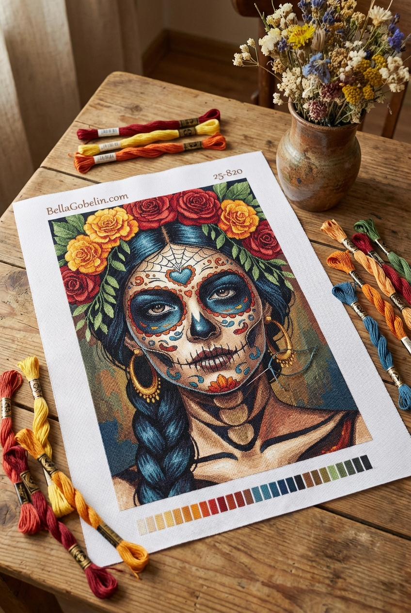 Seria portretów halloweenowycj z Meksyku – 25-820