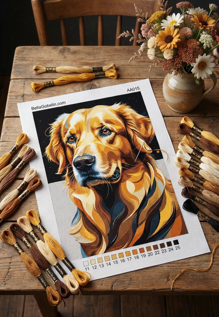 Portret psa rasy retriever