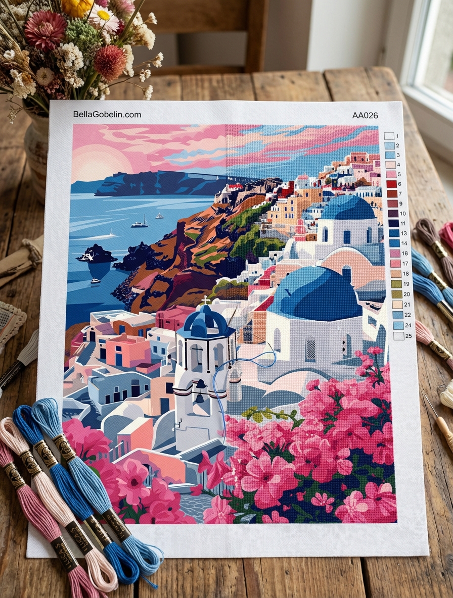 Santorini gobelin