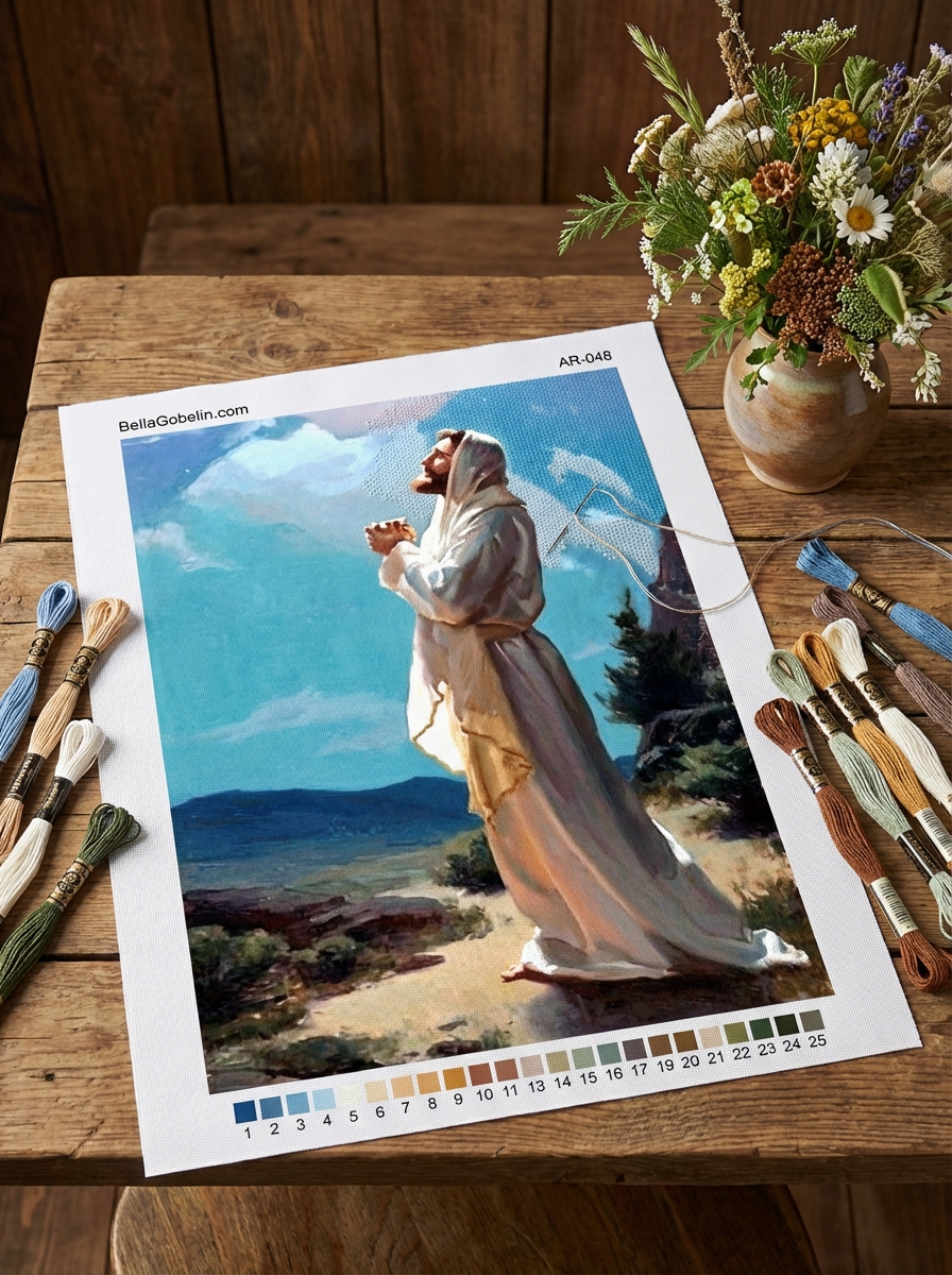 Jezus się modli.