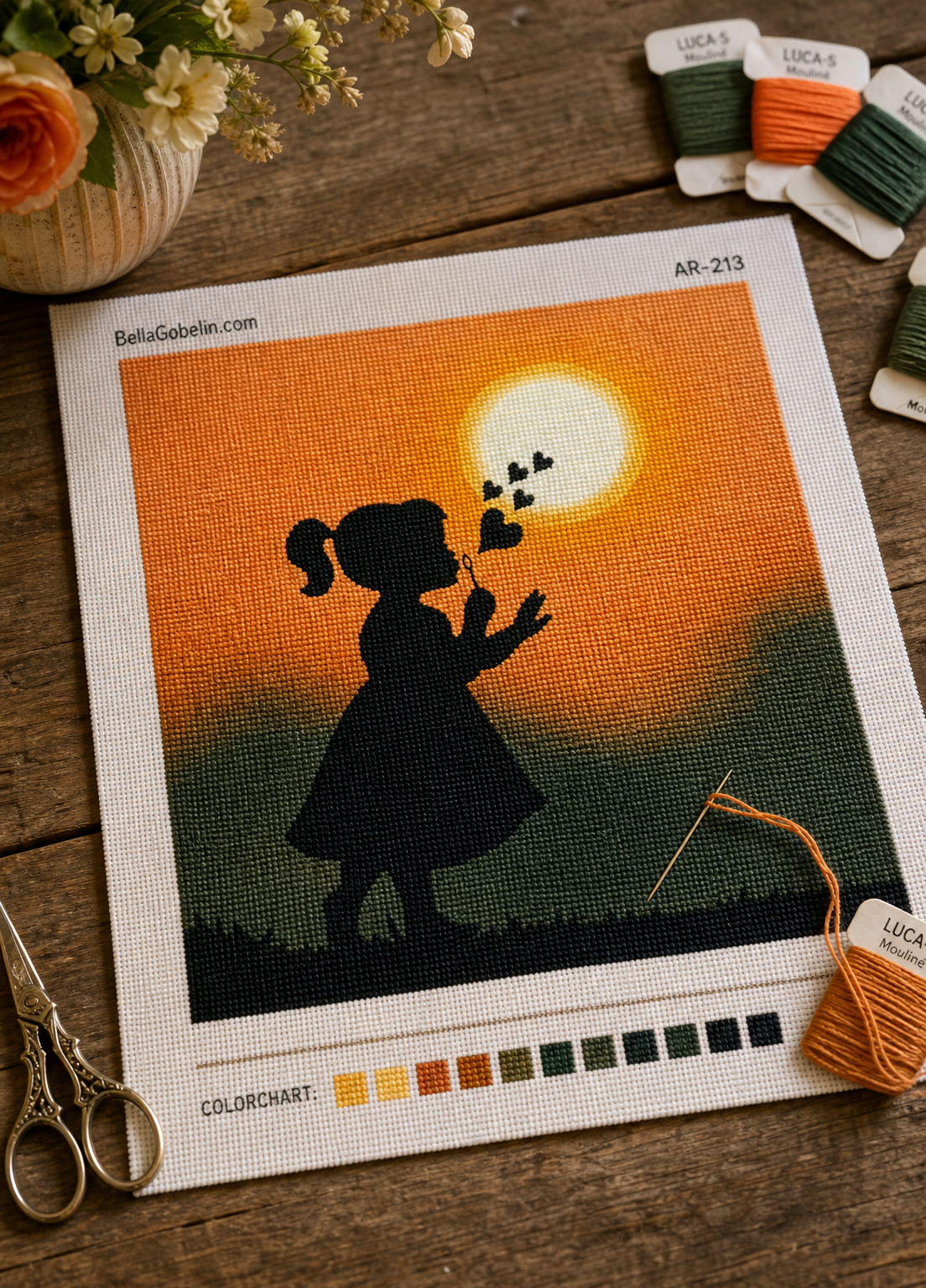 Silhouette dziewczynki