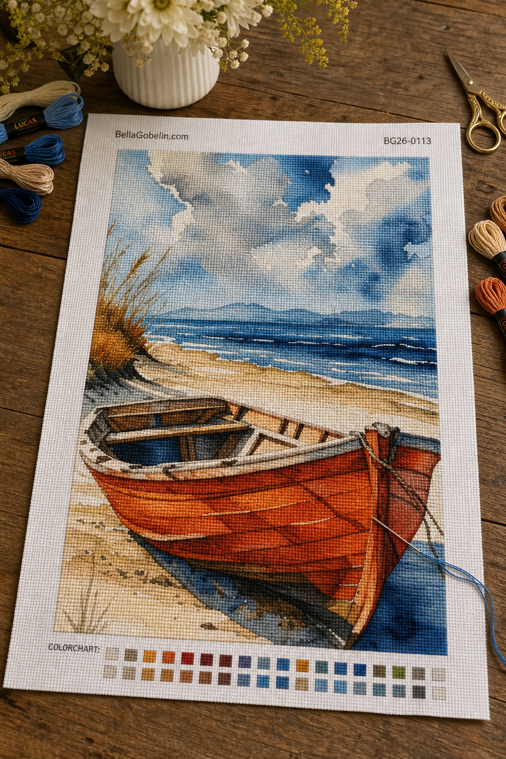 Łódź na plaży