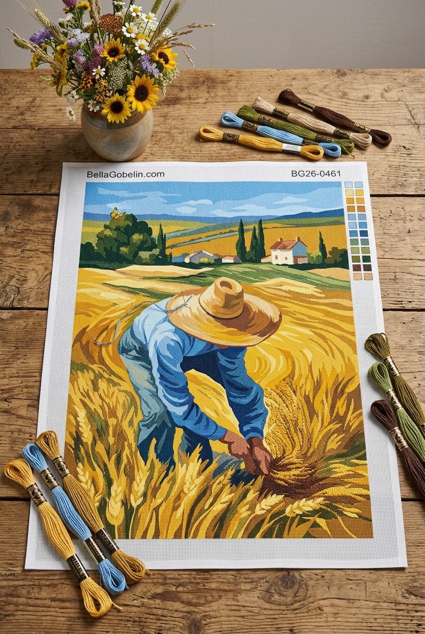 Arató a búzamezőn (gobelin)