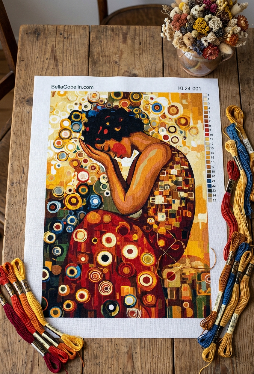 Styl Klimta: Smutna kobieta