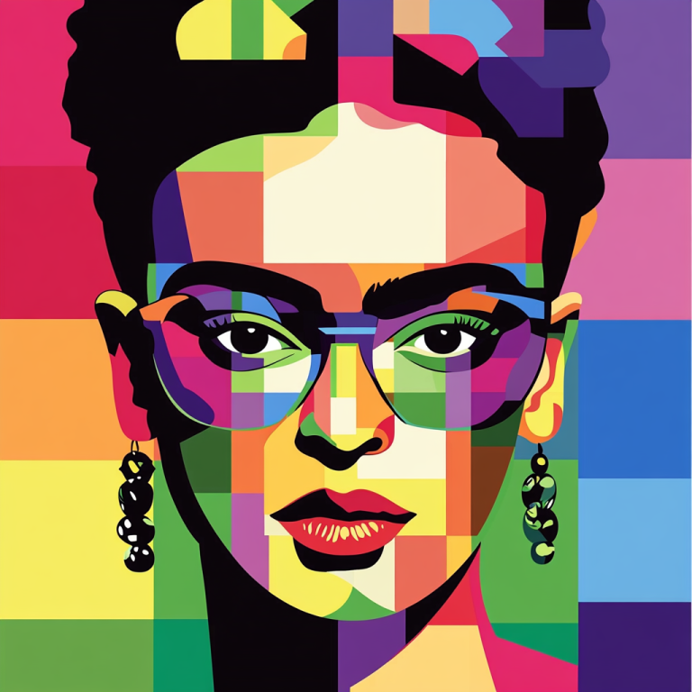 Frida Kahlo modern portré – FR24-004