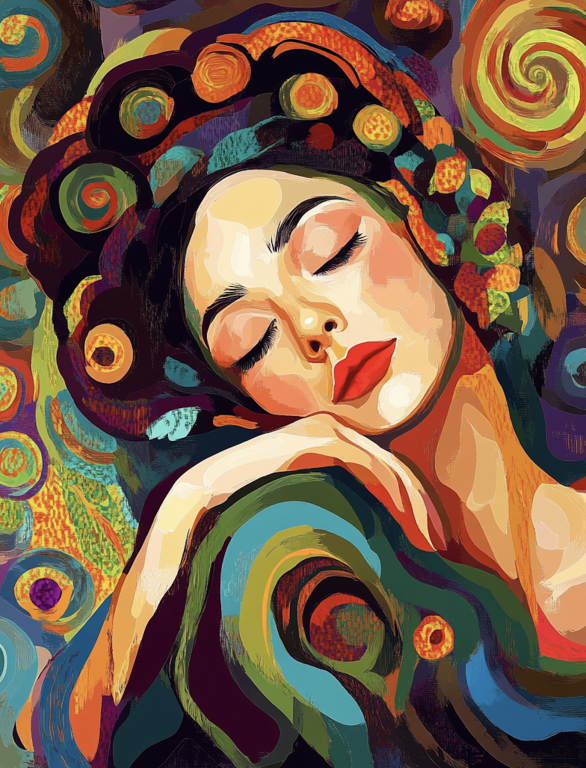 Klimt stílus: Pihenő – KL24-014