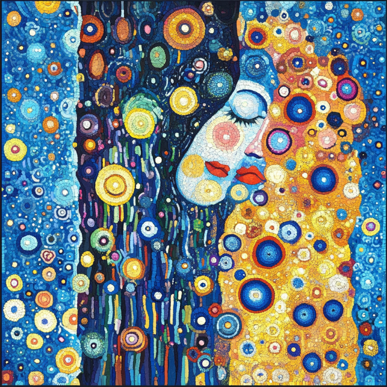 Klimt stílus: Csók