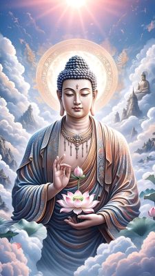 Buddha z lotosem