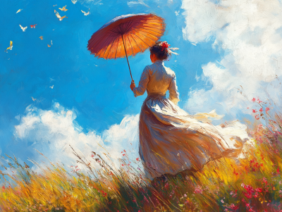 Monet, wariacje z damą z parasolką – 25-336