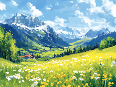 Wiosna w Austriackich Alpach