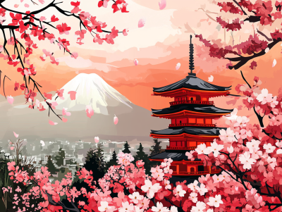 Wiosna na Fuji
