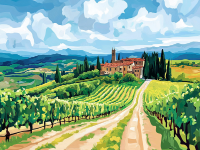 Winogrona, Toskania, Chianti, Wino
