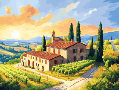 Słoneczna Toskania, Chianti, Wino