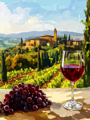Toskania, Chianti, Wino