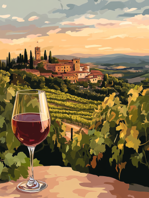 Piękna Toskania, Chianti, Wino