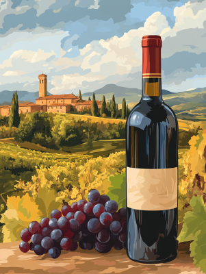 Piękna Toskania, Chianti, Wino