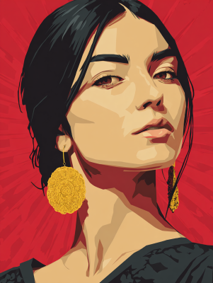Portret dziewczyny meksykańskiej