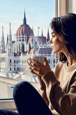 Portret kawowy przy Parliamente