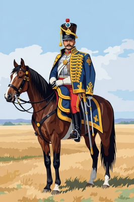 Portret husarza konnego