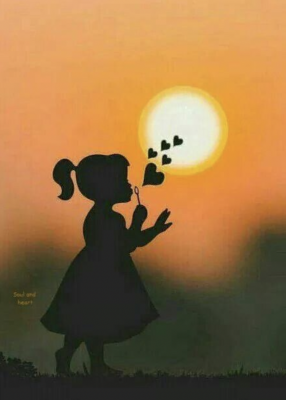 Silhouette dziewczynki