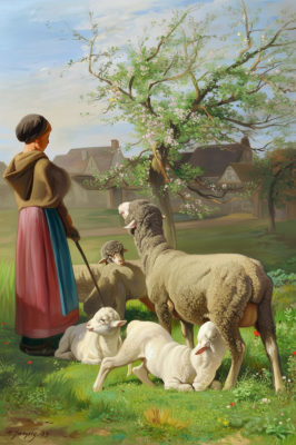 Styl Charles-Émile Jacque, czyli styl gobelin-tapestry