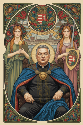 Portret secesyjny z Budapesztem