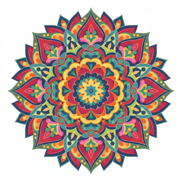Kolorowa mandala artystyczna