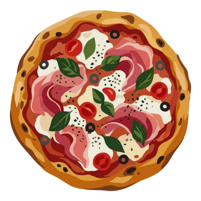Pizza z szynką