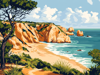 Portugalski krajobraz - Algarve
