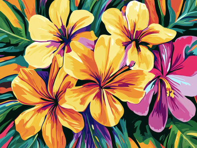 Kwiaty hawajskie – DL24-039