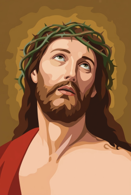 Jezus w koronie cierniowej