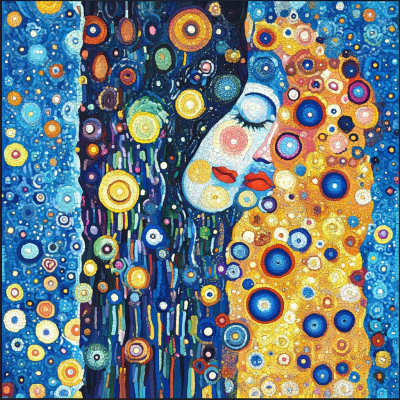 Styl Klimta: Pocałunek