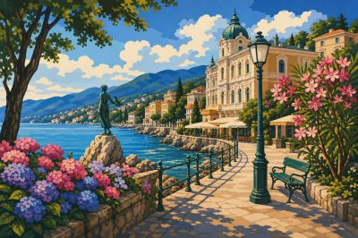 Nadmorska promenada w Opatiji