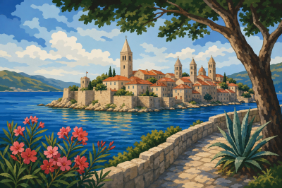 Miasto Rab na Adriatyku