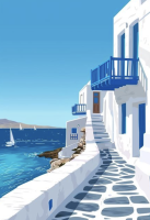 Widok Santorini