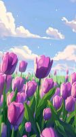 Fioletowe tulipany