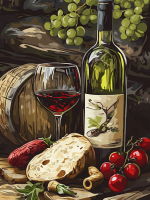Martwa natura z winem – 25-151
