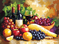 Wino i kosz owocowy – 25-248