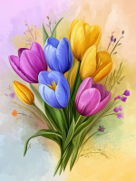 Kolorowe tulipany – 25-258